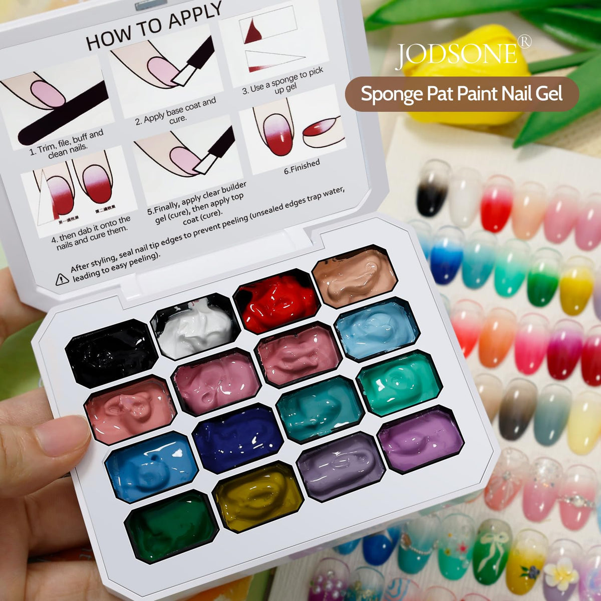 JODSONE finished nails lifestyle photo showing salon-quality results at home