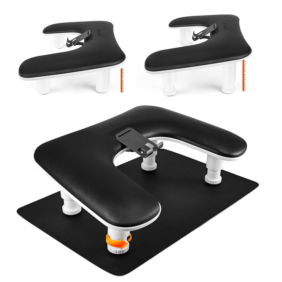 JODSONE front view of U-shaped arm rest showing ergonomic support and stability