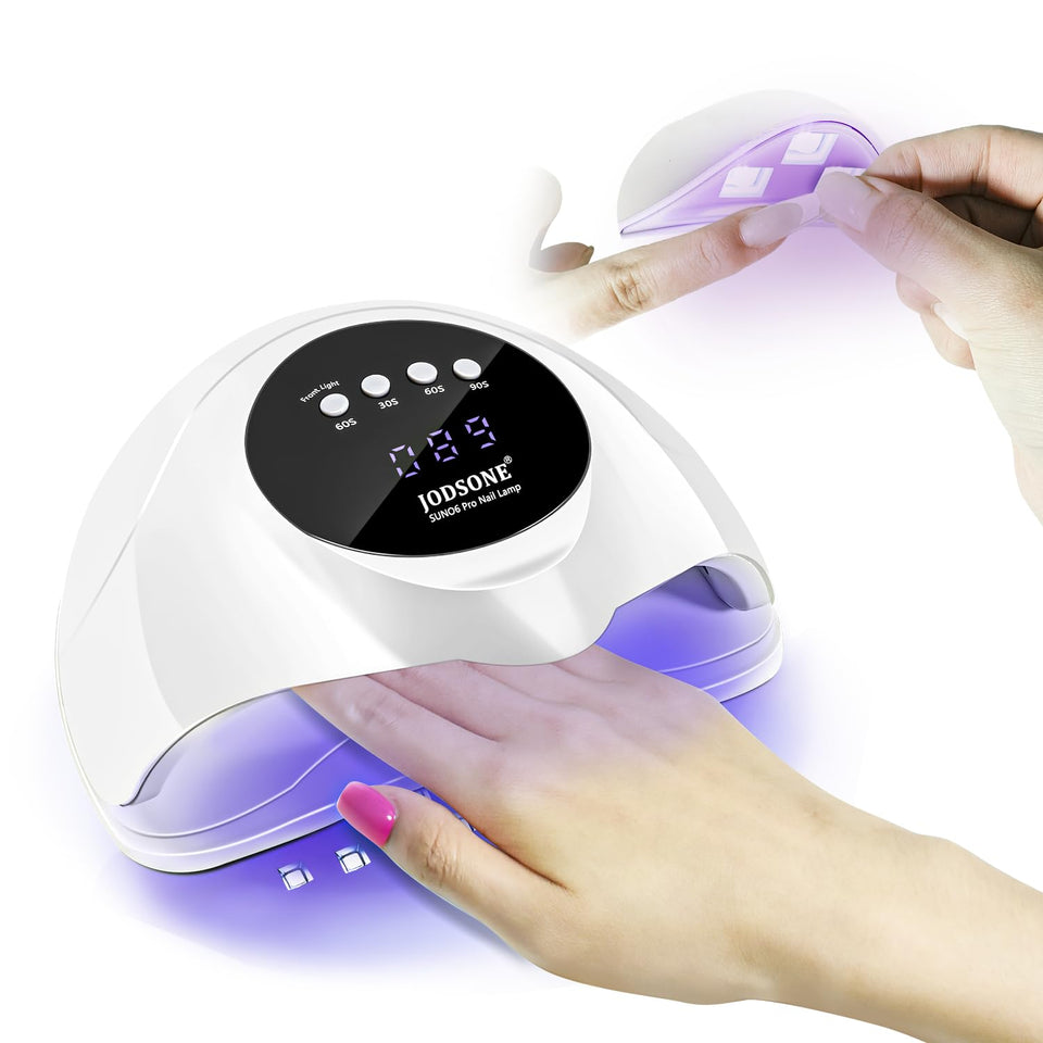 JODSONE front view showing compact lamp and quick-curing benefit