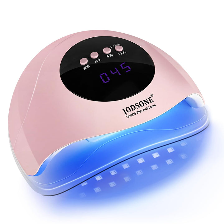 JODSONE front view pink lamp showing compact design and quick curing benefit