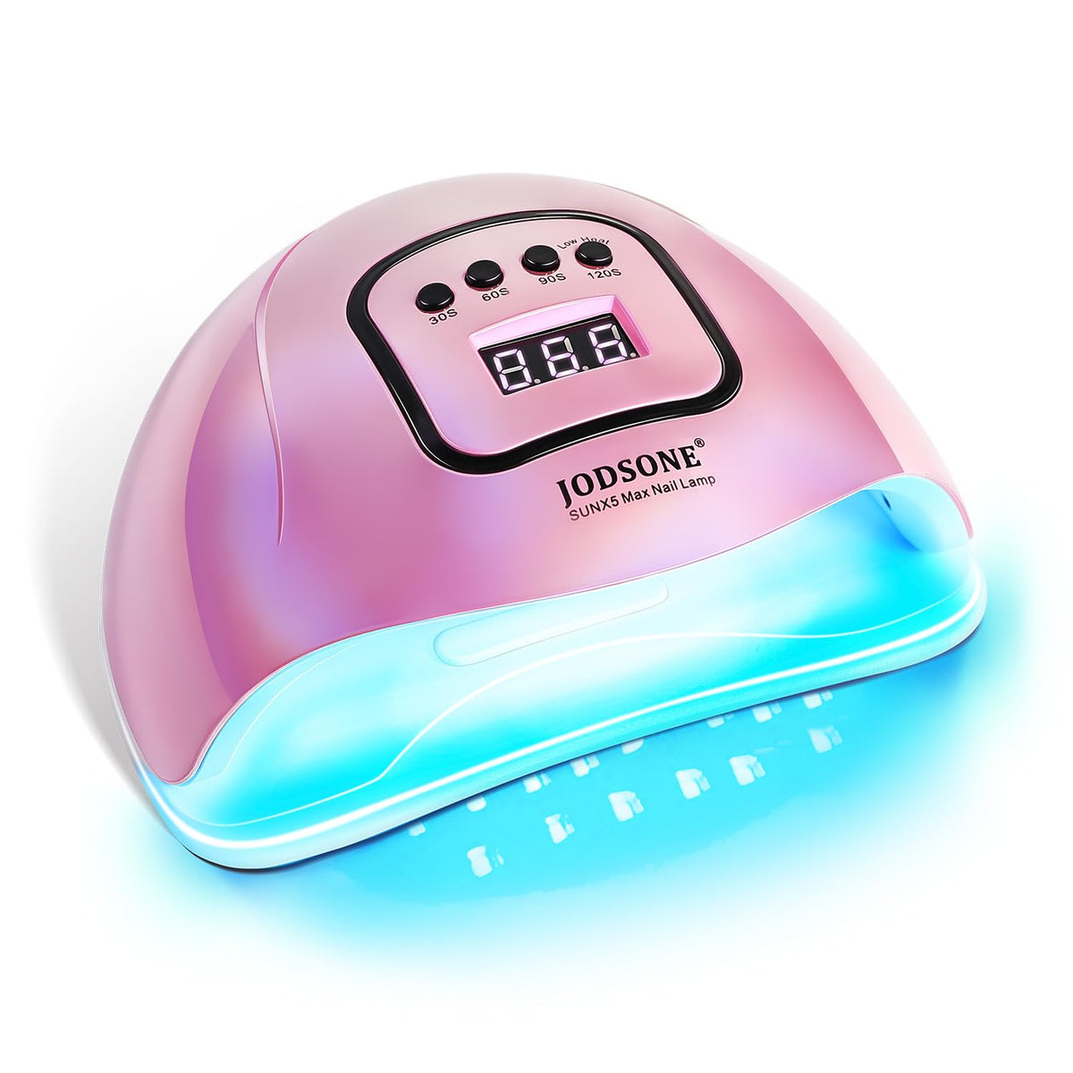 JODSONE front view showing pink lamp and elegant design benefit: stylish vanity accent