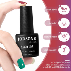 JODSONE glitter shades texture close-up for accent nail effects