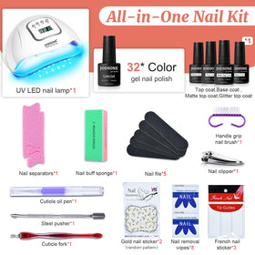 JODSONE kit in use during a home manicure showing user convenience