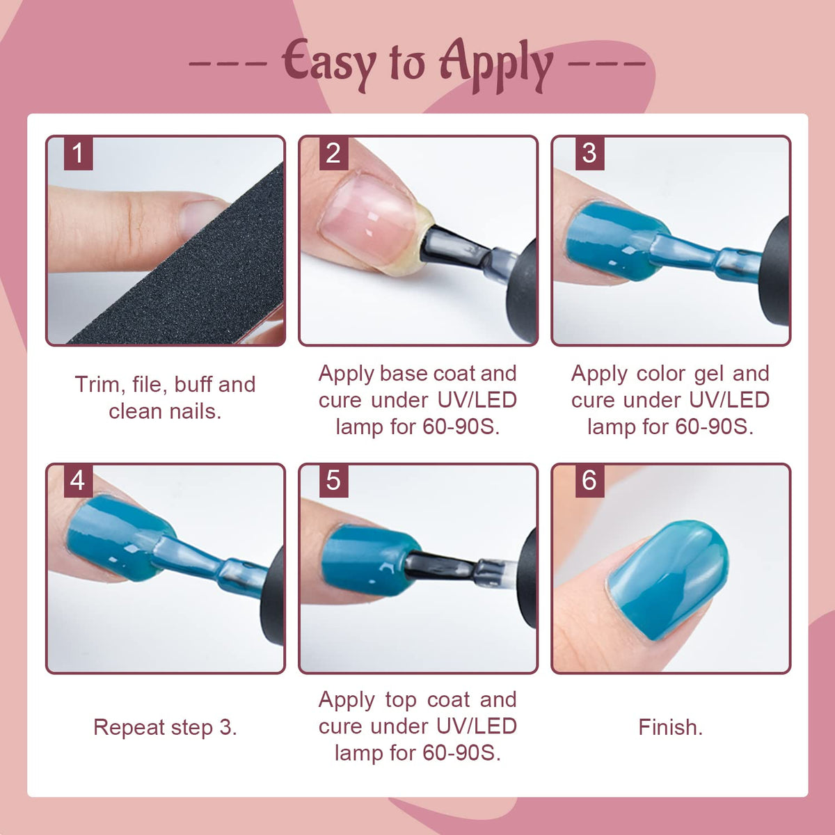 JODSONE in use manicure application demonstrating salon-quality finish