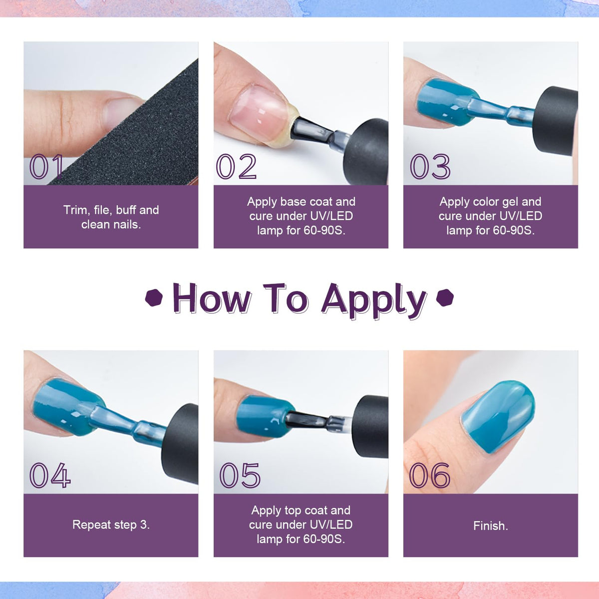 JODSONE hand using lamp curing nails demonstrating quick professional finish