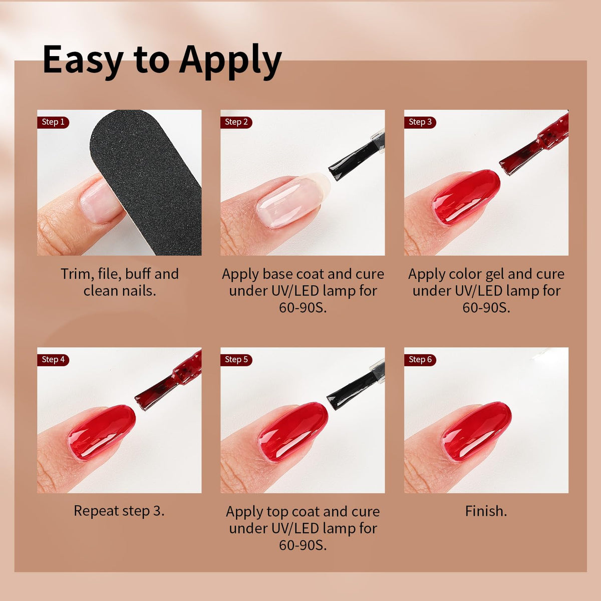 JODSONE at-home manicure lifestyle scene showing salon results