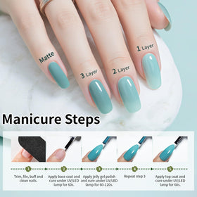 JODSONE lifestyle shot of at-home manicure illustrating easy professional results