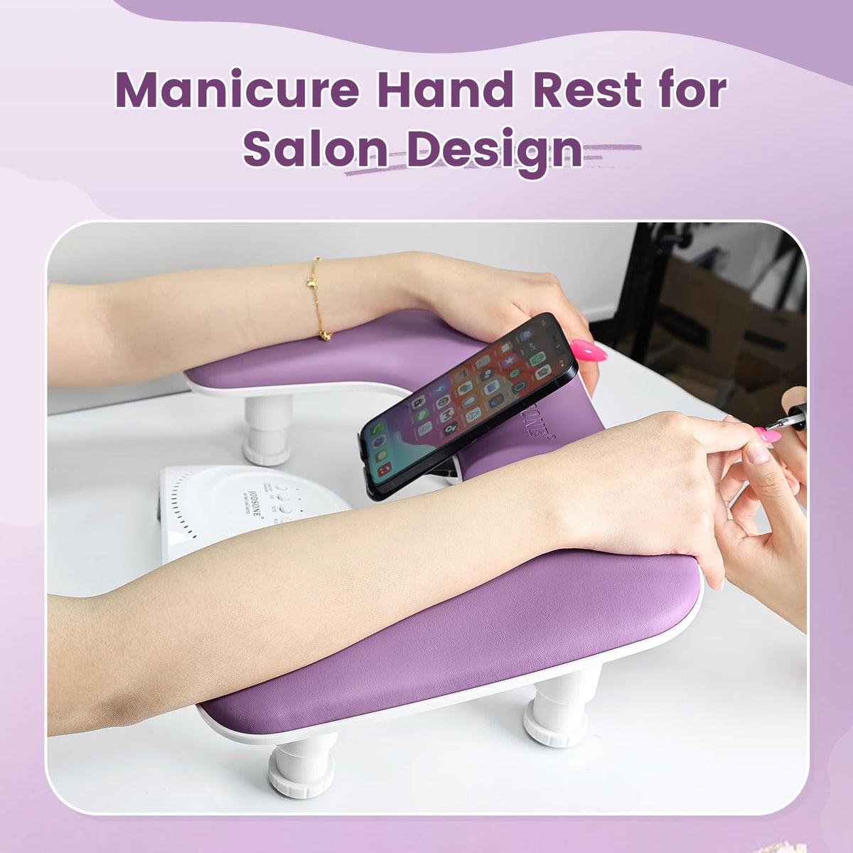 JODSONE lifestyle salon setup with arm rest improving client comfort and technician efficiency