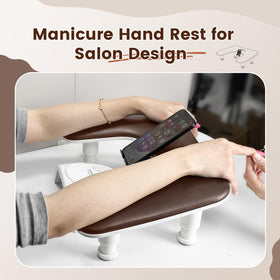 JODSONE arm rest in salon setting showing professional setup and convenience