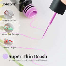 JODSONE liner being painted on a nail demonstrating fine-detail work