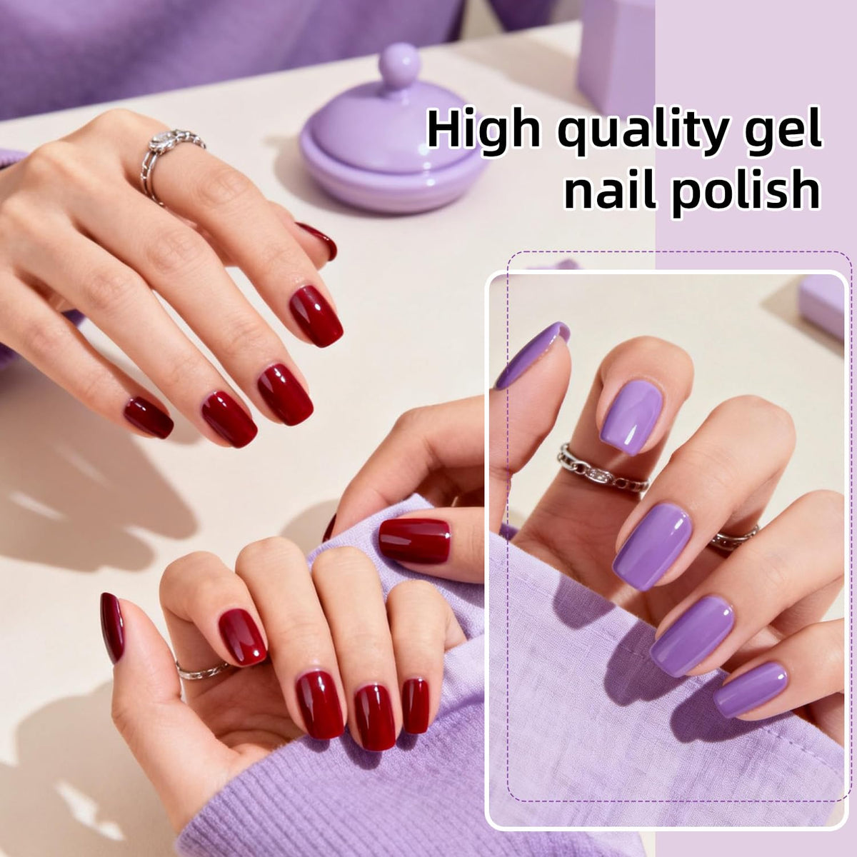 JODSONE manicure tools layout showing included bits and implements for prepping