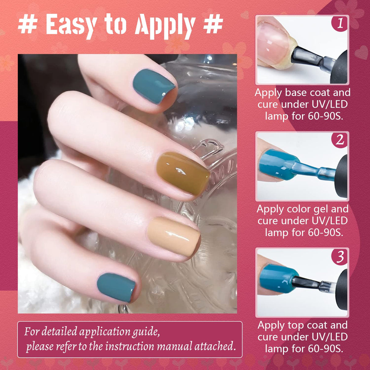 JODSONE nail in use demonstrating cured glossy manicure for salon results