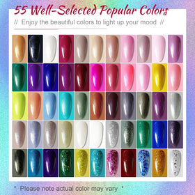 JODSONE 55-color array displayed for easy shade selection and inspiration