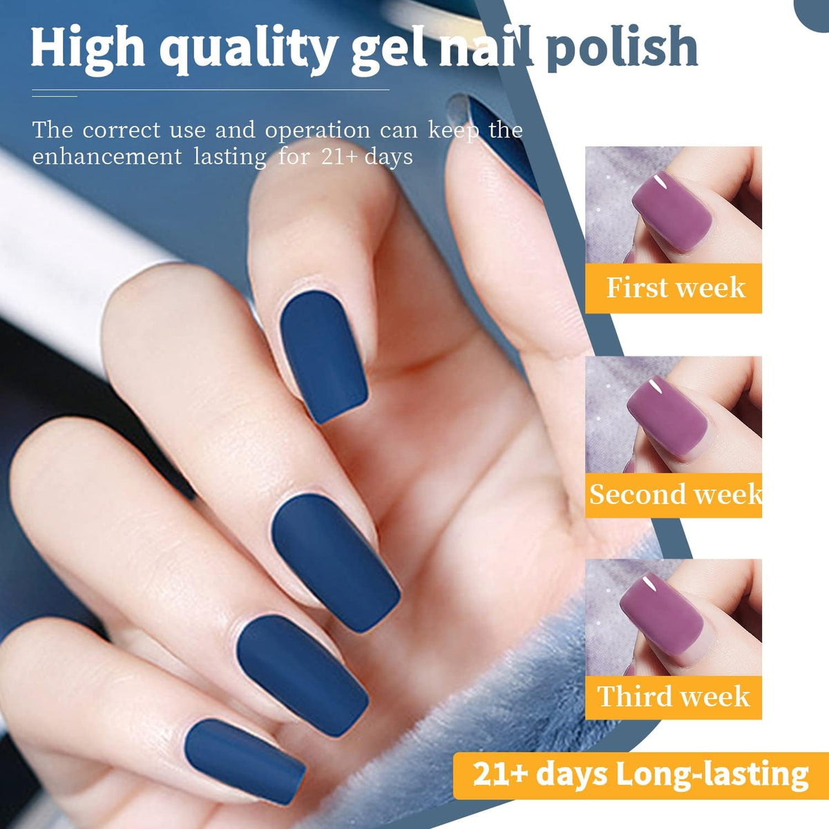 JODSONE nail swatch fan with color samples illustrating seasonal variety benefit