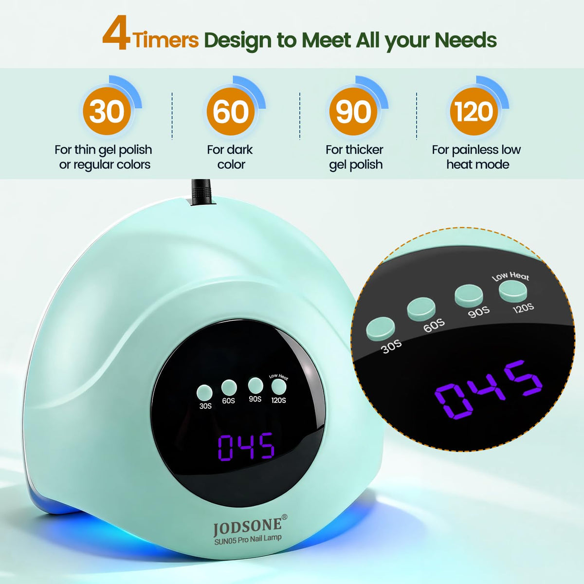 JODSONE side angle with hand demonstrating automatic sensor and convenience
