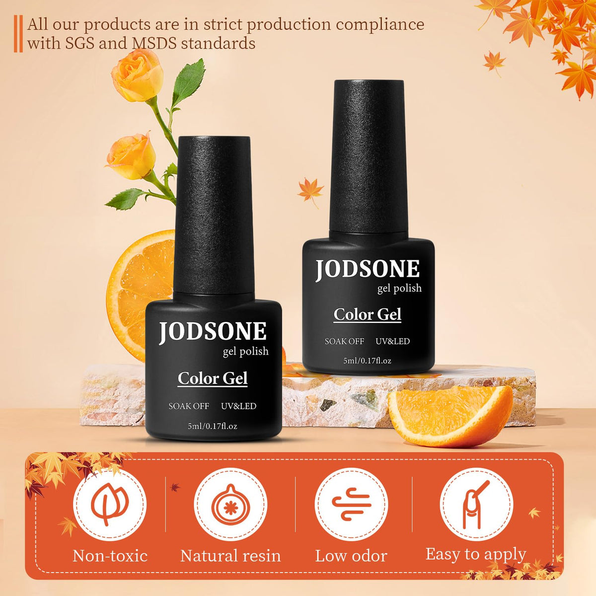 JODSONE glitter polish texture swatch highlighting sparkle and coverage