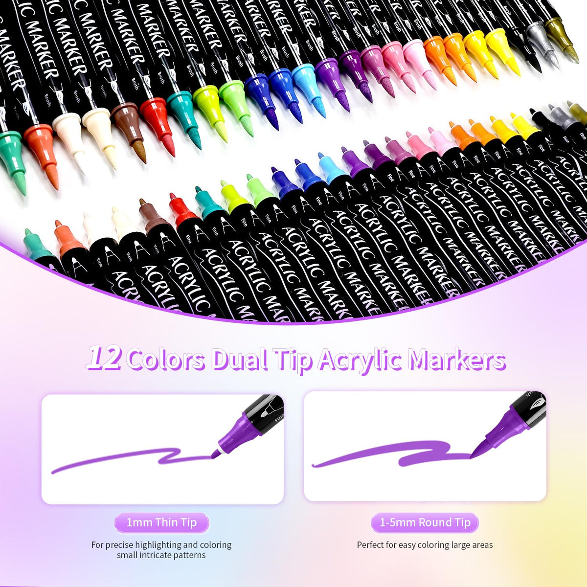 JODSONE close-up of fine nib delivering precise strokes for detailed nail designs