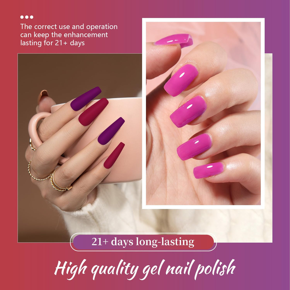 JODSONE glossy and matte top coats detail for finish options