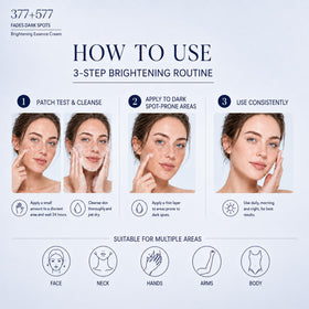 joefuud applied to neck and décolletage to show targeted spot-treatment benefits