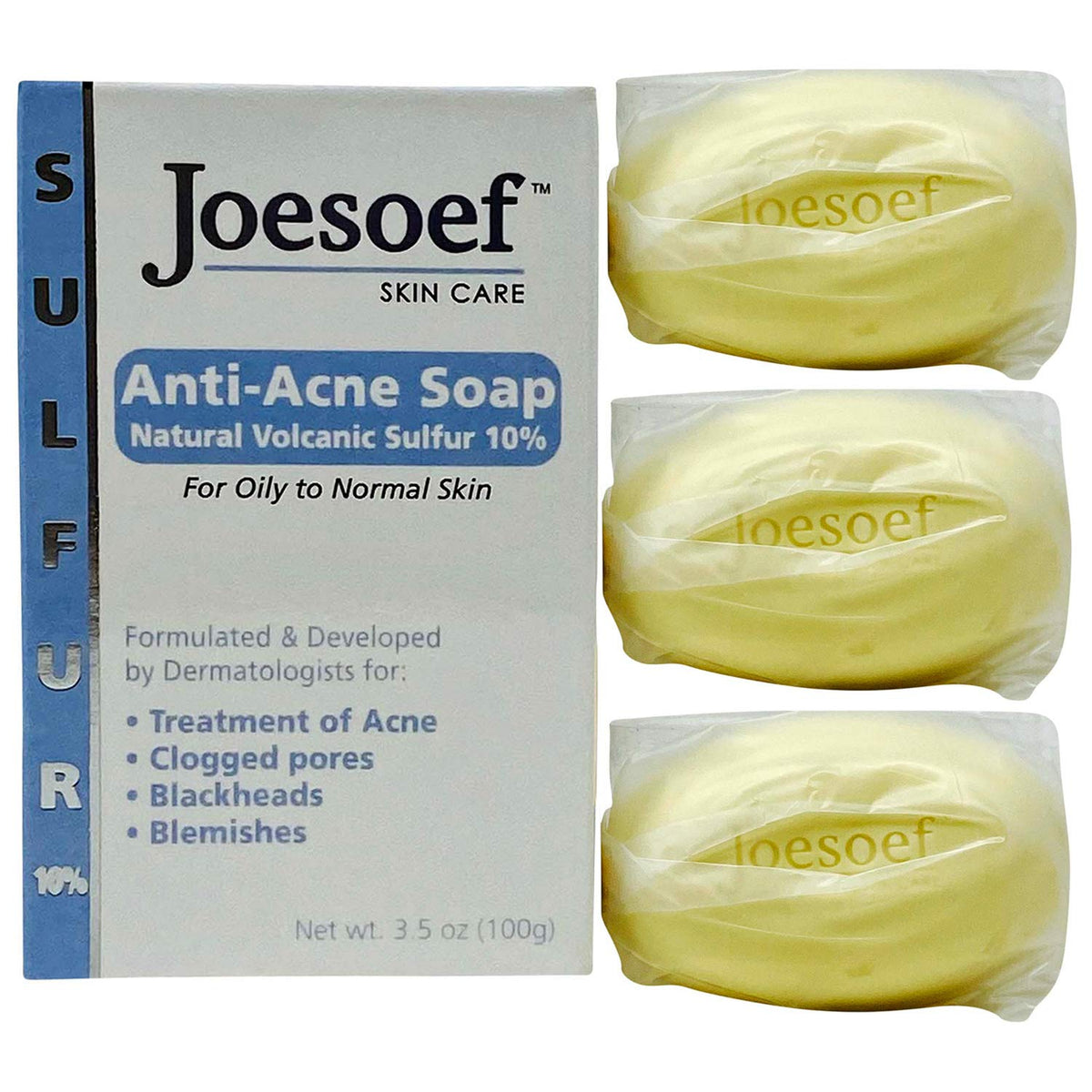 JOESOEF bar edge with foam to illustrate gentle cleansing and residue removal
