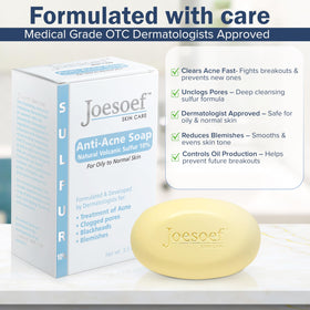 JOESOEF soap lather close-up showing gentle cleansing texture