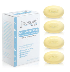 JOESOEF front packaging showing four 100g bars and product name benefit