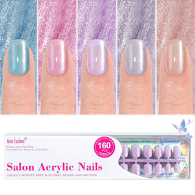 Jofay Fashion front packaging displaying 160-piece valentines press-on nail kit benefit quick styling