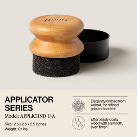 John Boos beechwood applicator handle detail for comfortable grip and precise control