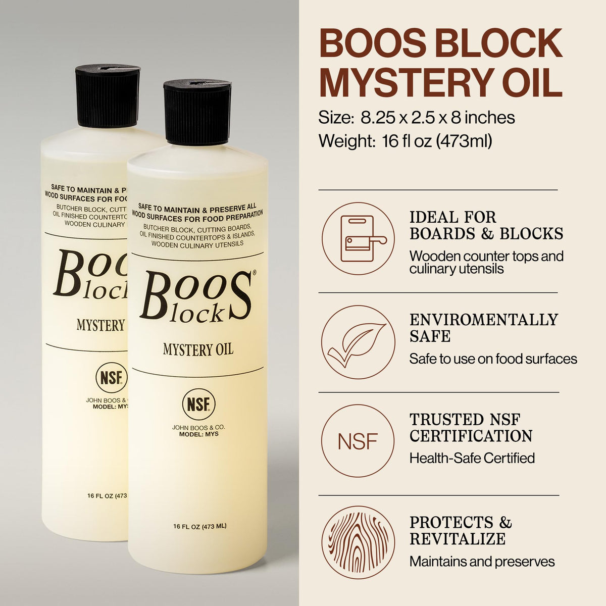 John Boos silver-ion treated sponge texture emphasizing hygienic application and durability