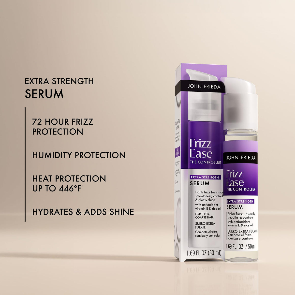 john frieda application on wet hair demonstrating protection before blow-drying