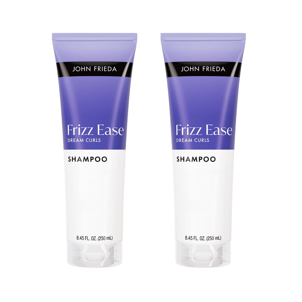 John Frieda front packaging showing clean curl-focused branding and benefits