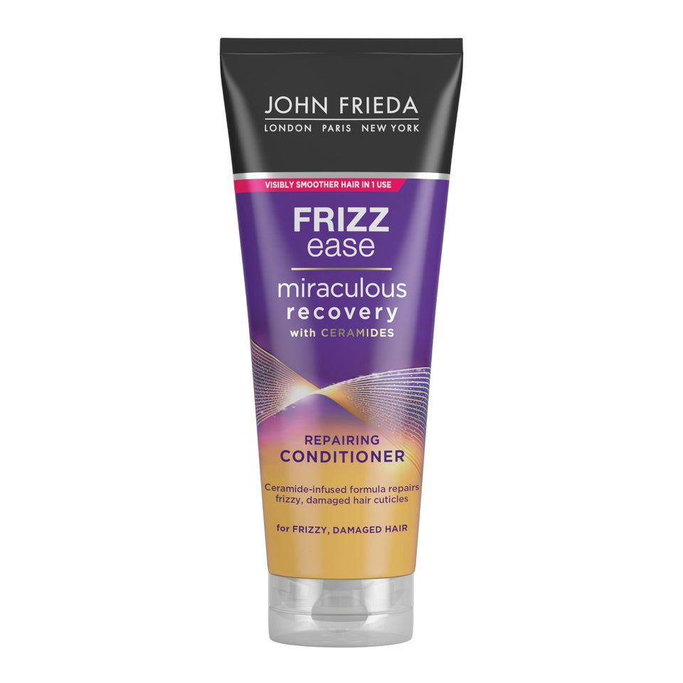 John Frieda front packaging showing 250ml bottle and benefits