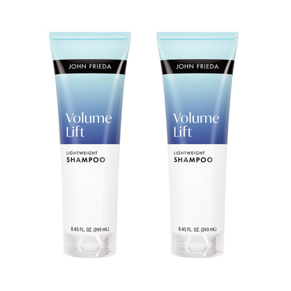 John Frieda front packaging showing volume lift benefits