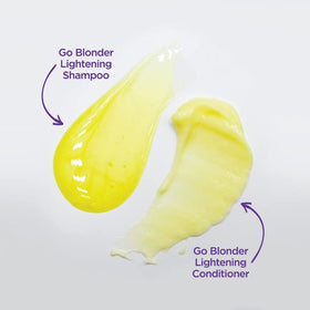 John Frieda before and after hair image showing subtle brightening