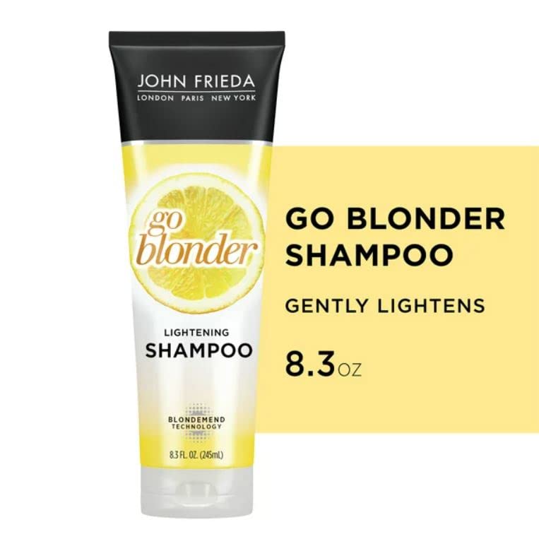 John Frieda lifestyle image of blonde woman with luminous hair