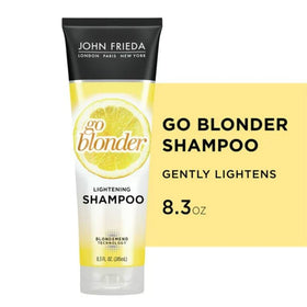 John Frieda lifestyle image of blonde woman with luminous hair