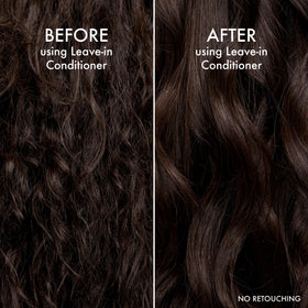 John Frieda applied to mid-lengths and ends for smoother styling