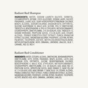 John Frieda recycled packaging label close-up showing eco-friendly materials benefit