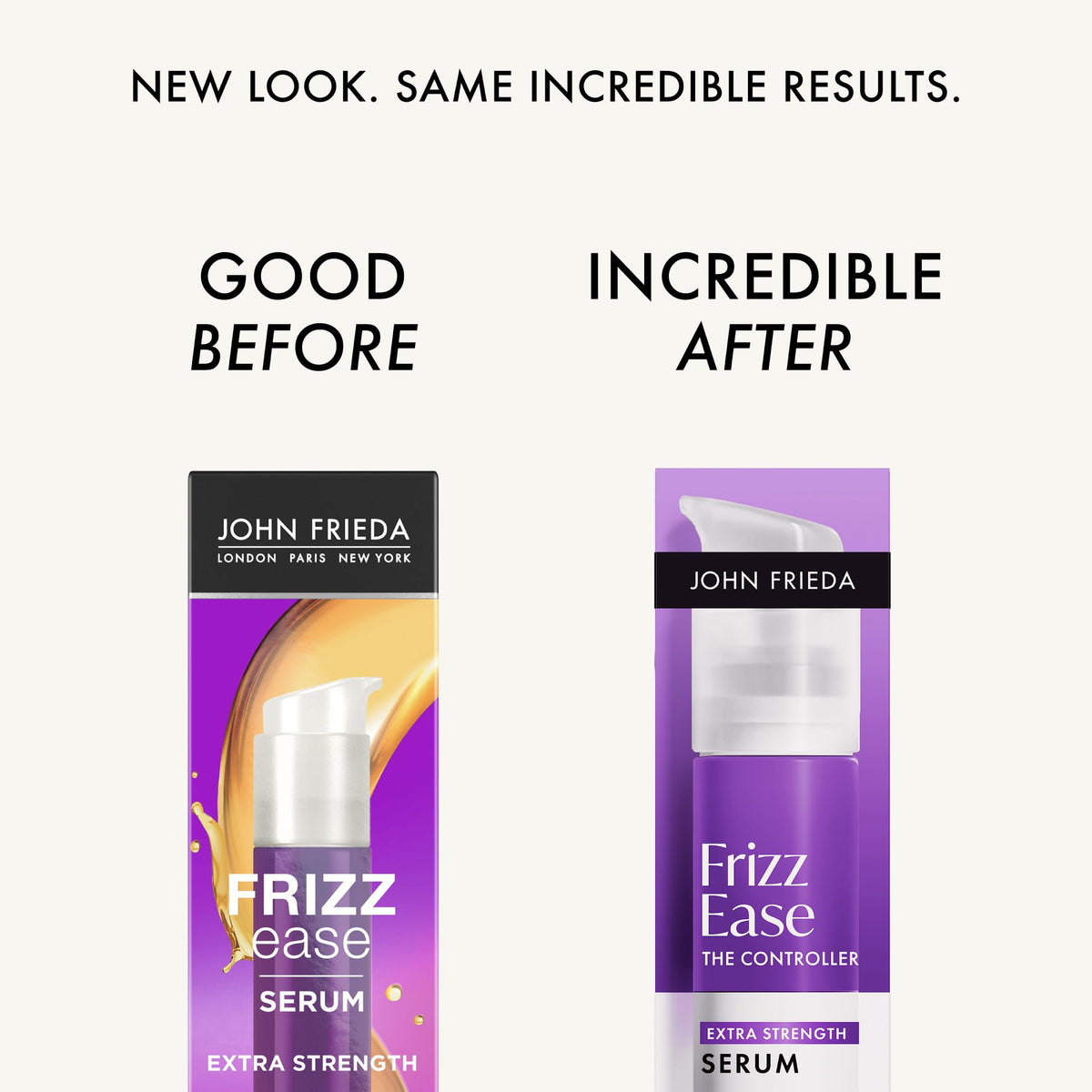 john frieda pump close-up showing serum texture for easy controlled application