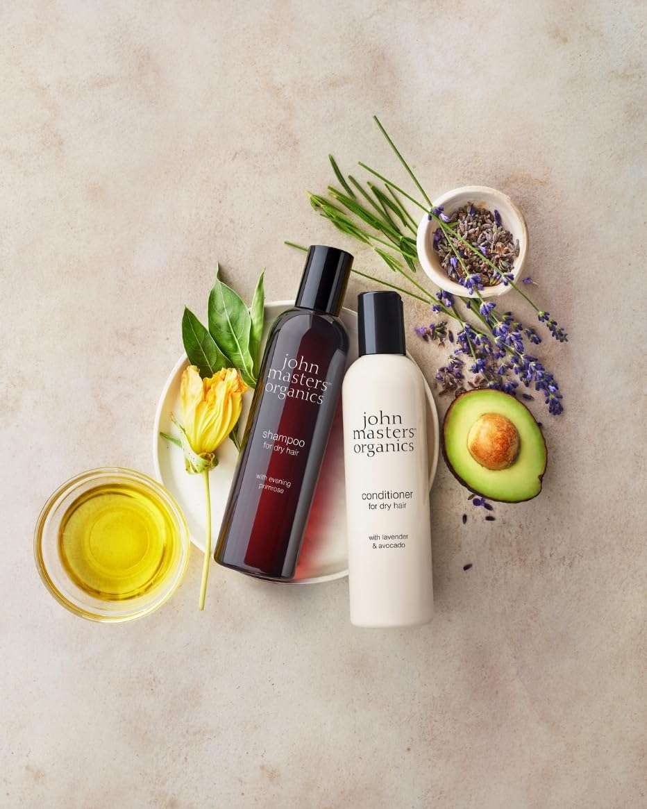john masters organics creamy conditioner texture pouring, shows moisturizing consistency