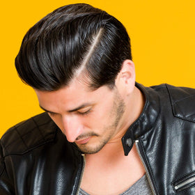 JOHNNY B. rinsing hair illustrating easy washout and minimal residue
