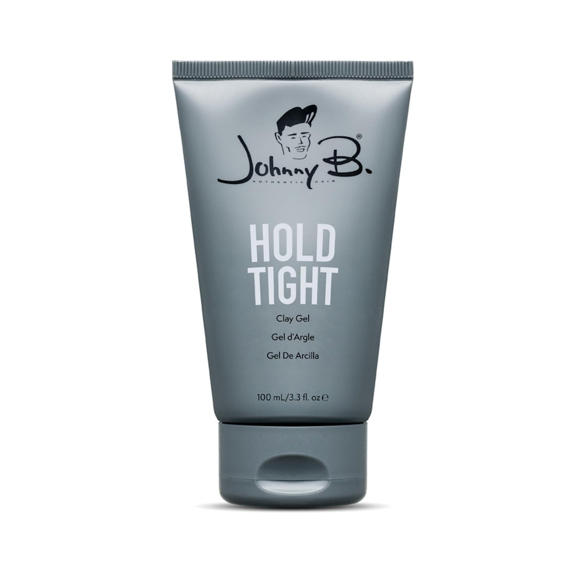 JOHNNY B. Hold Tight front packaging showing compact tube and label for travel convenience