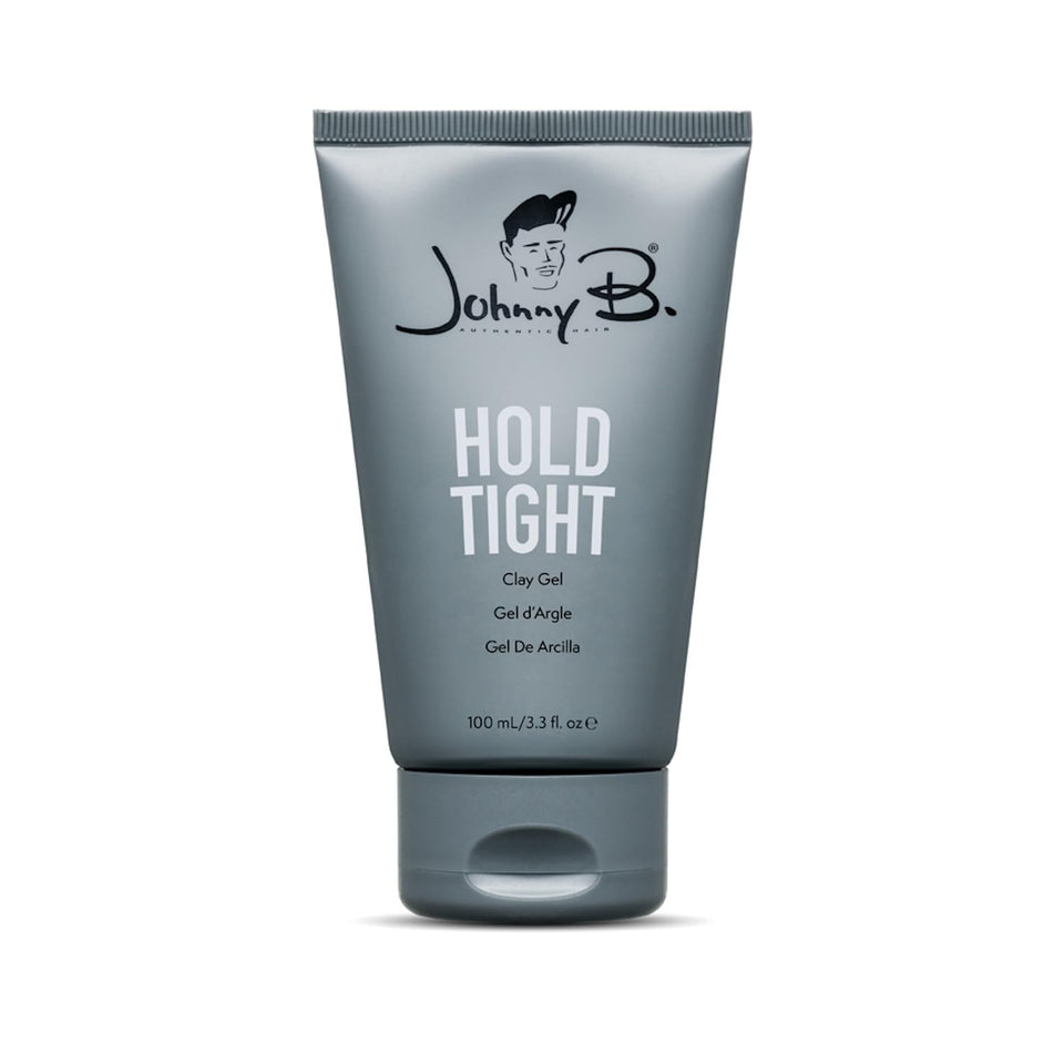 JOHNNY B. Hold Tight front packaging showing compact tube and label for travel convenience
