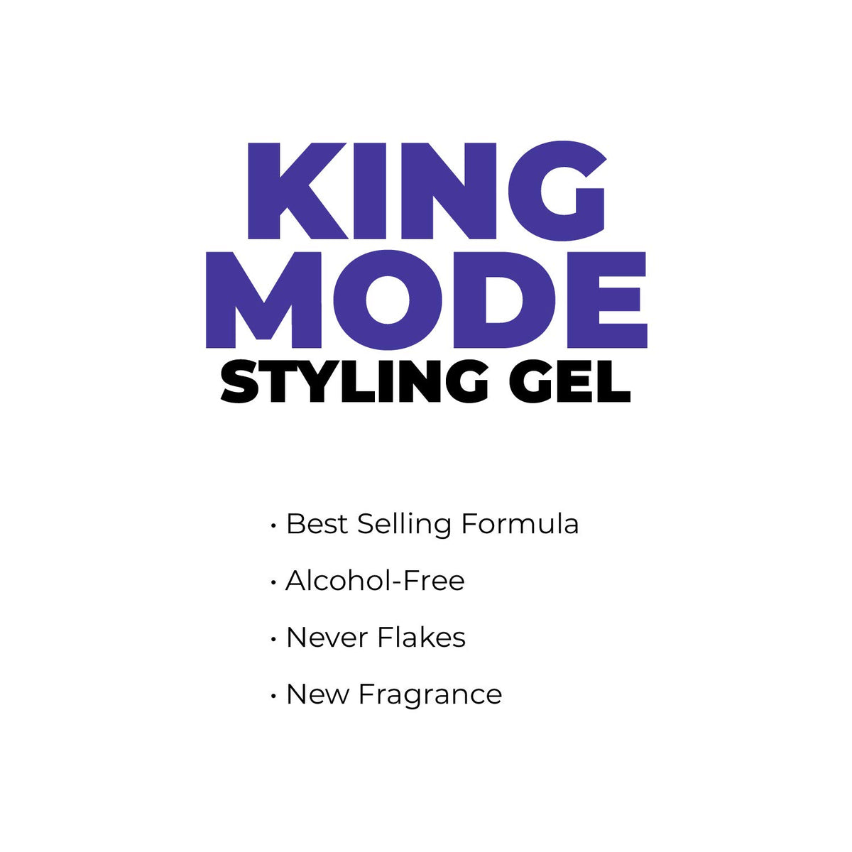 JOHNNY B. gel being smoothed into hair, demonstrates control and high-shine result