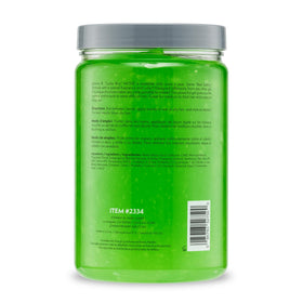 JOHNNY B. gel texture close-up green gel showing thick formula and shine benefit