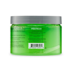 JOHNNY B. gel rubbed between hands turning clear benefit: demonstrates how formula warms and smooths