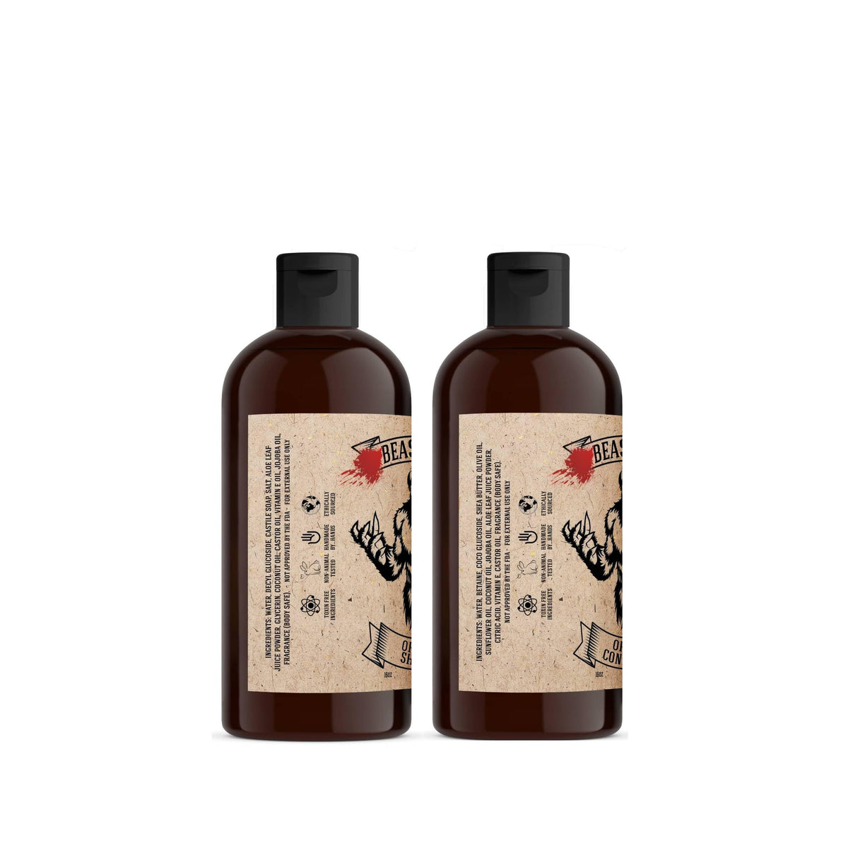 Johnny Slicks label close-up highlighting original scent and organic ingredient claims