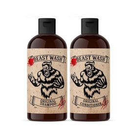 Johnny Slicks front packaging showing both shampoo and conditioner and clean branding