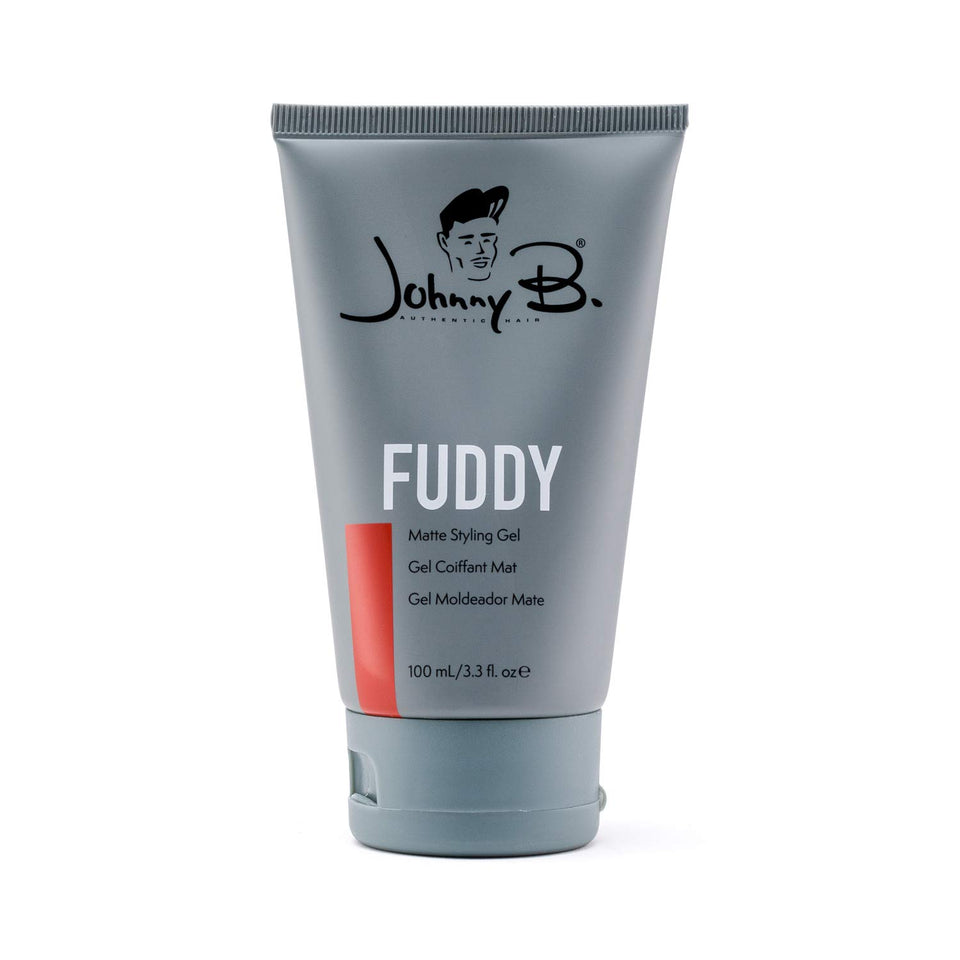 JOHNNY B. front packaging showing jar and brand for reliable styling