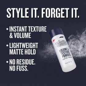 Johnny's Chop Shop powder in hand illustrating easy application and grip